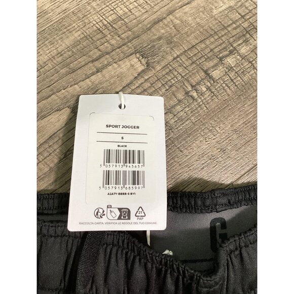 Gymshark Mens Sport Jogger Black S Elastic Waistband Slim Fit Gymwear Workout - Picture 8 of 10